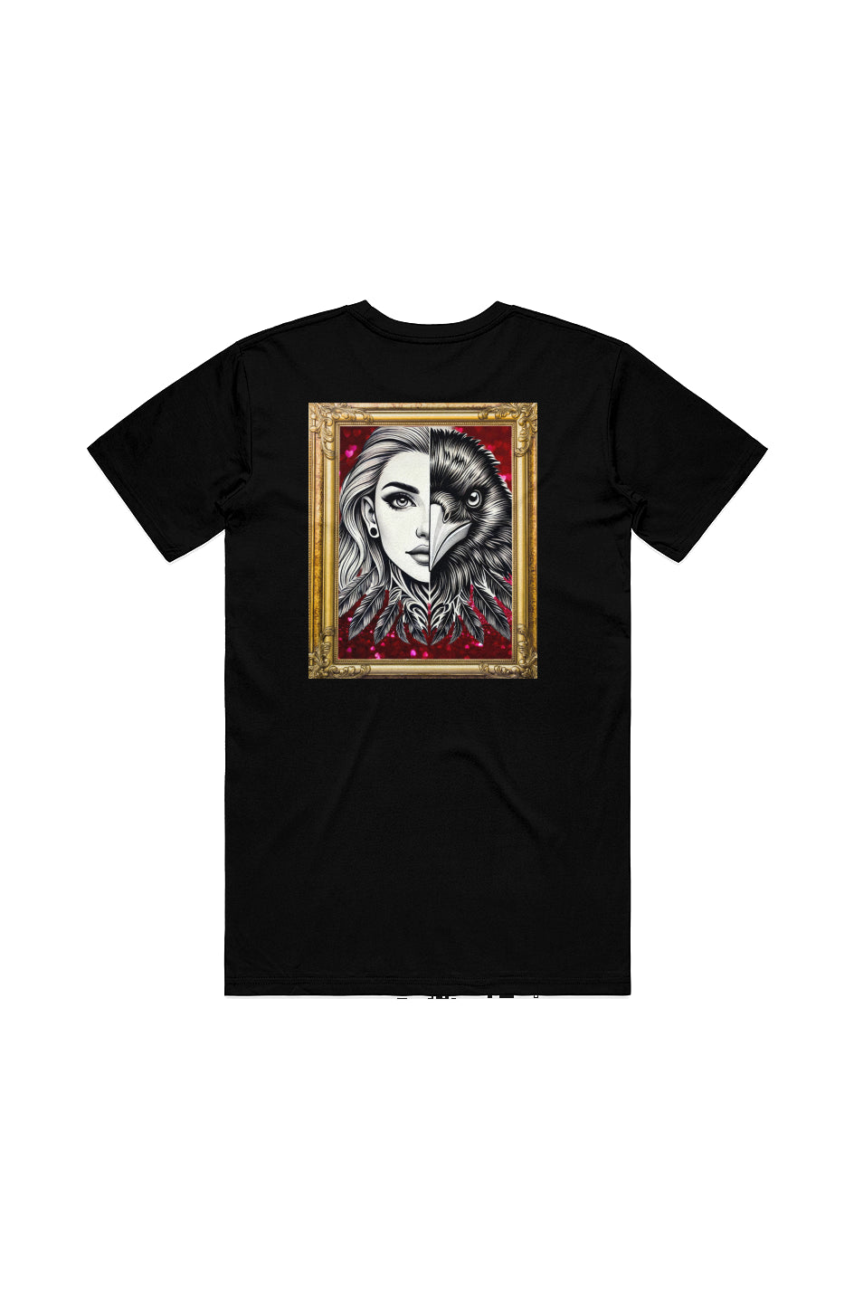 Crow and Hat Framed Essential T-Shirt (Men's)