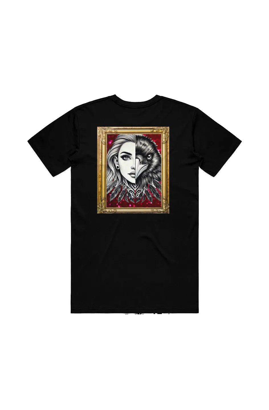 Crow and Hat Framed Essential T-Shirt (Men's)