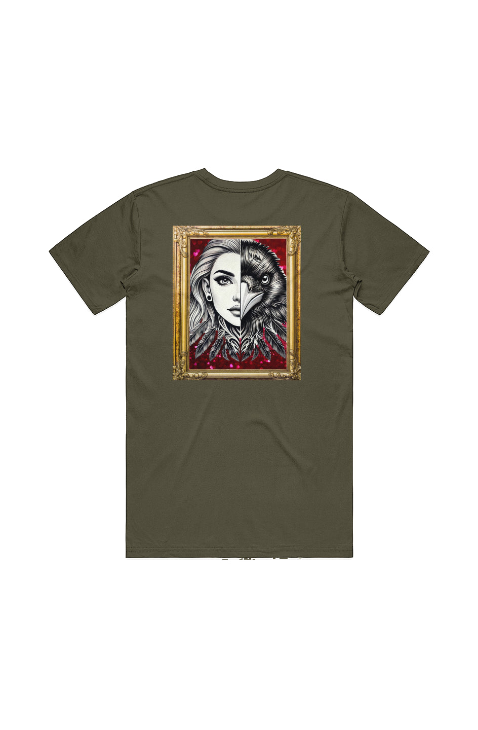 Crow and Hat Framed Essential T-Shirt (Men's)