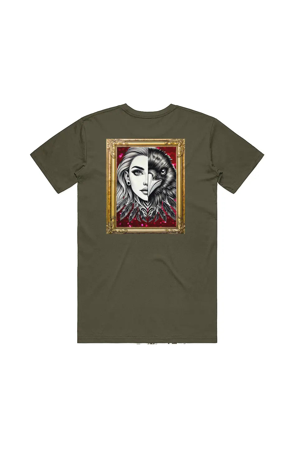 Crow and Hat Framed Essential T-Shirt (Men's)