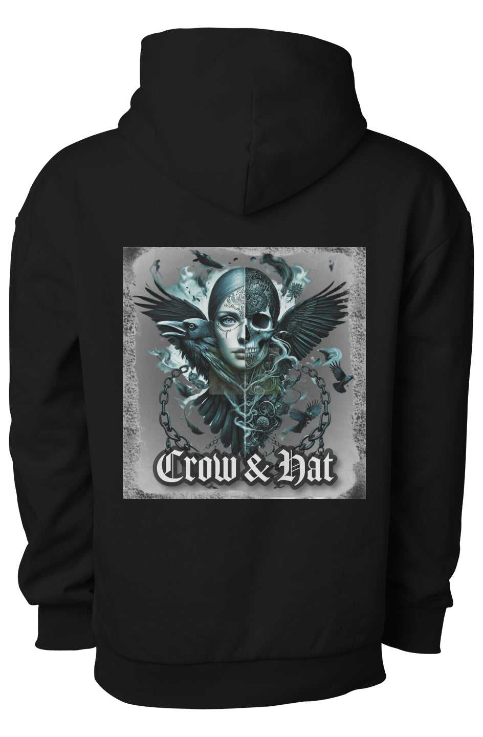 Crow and Hat Skull & Wings Heavyweight Hoodie (Men's)