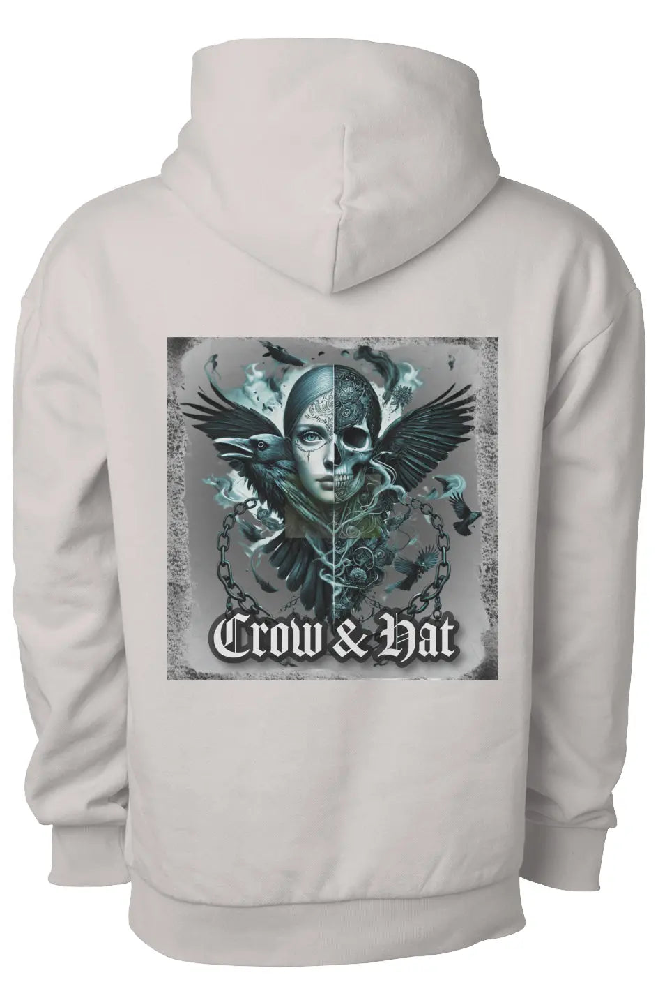 Crow and Hat Skull & Wings Heavyweight Hoodie (Men's)