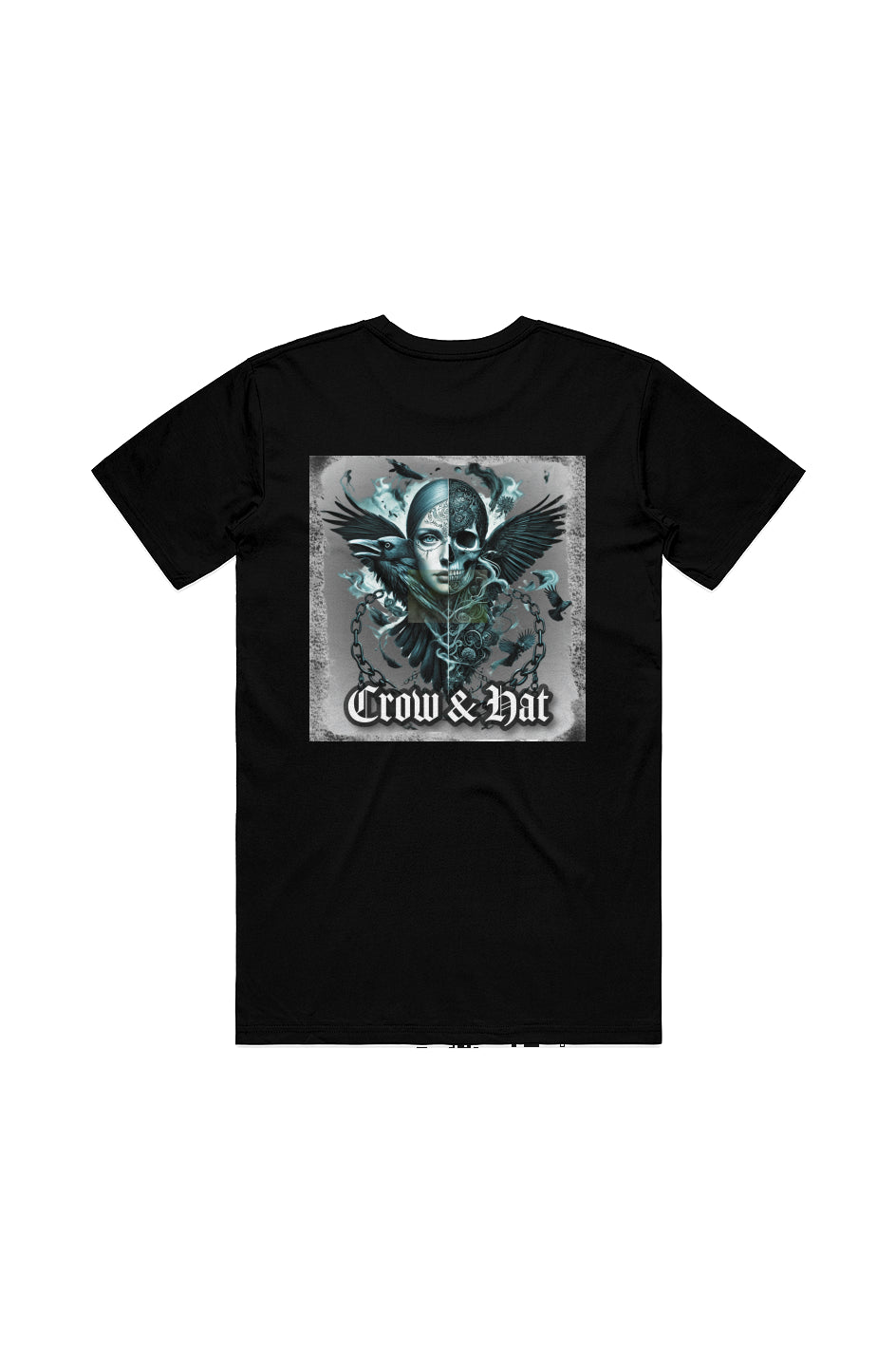 Crow and Hat Basic Sull and Wings T-Shirr (Men's)
