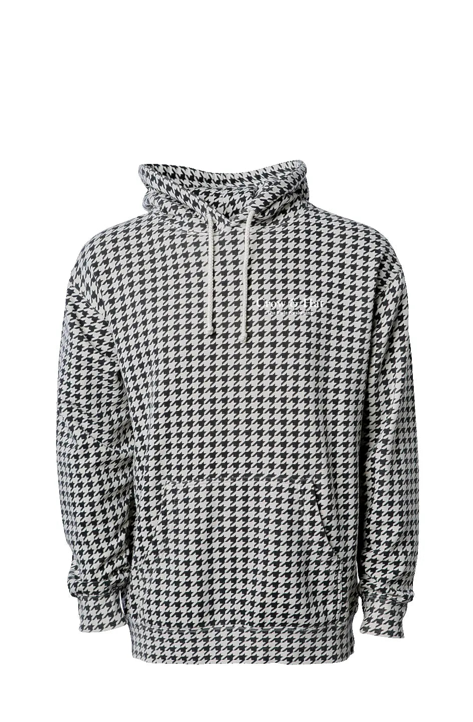 Crow and Hat Houndstooth Hoodie (Men's)