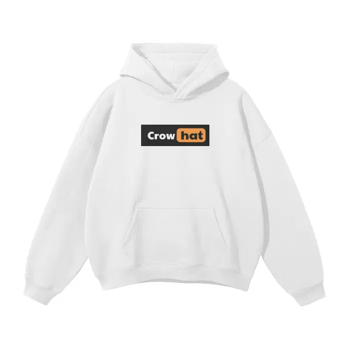 Crow and Hat P*rn Style Rear Print Oversized Hoodie Westminster Vault