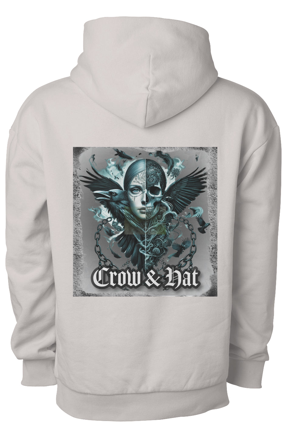 Crow and Hat Skull & Wings Heavyweight Hoodie (Men's)
