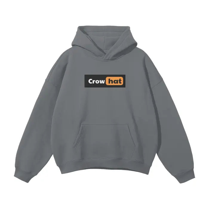 Crow and Hat P*rn Style Rear Print Oversized Hoodie Westminster Vault