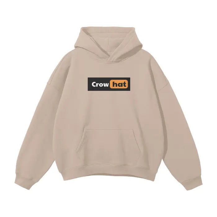 Crow and Hat P*rn Style Rear Print Oversized Hoodie Westminster Vault