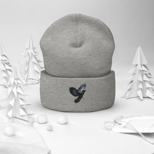 Crow and Hat Cuffed Beanie Westminster Vault