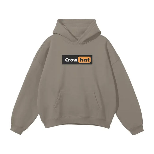 Crow and Hat P*rn Style Rear Print Oversized Hoodie Westminster Vault